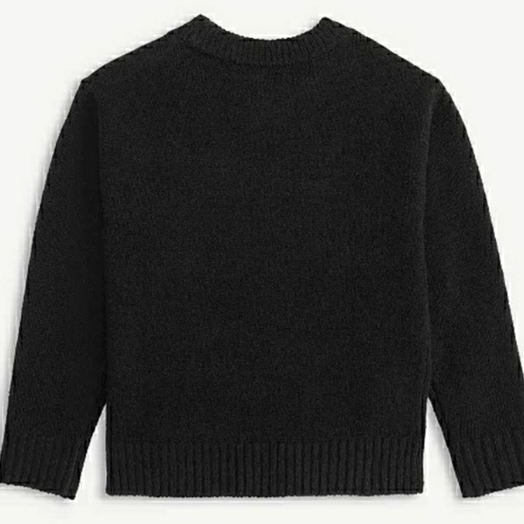 Epic Threads Black Sweater with Pink Heart Toddler 2T NEW - Picture 2 of 5